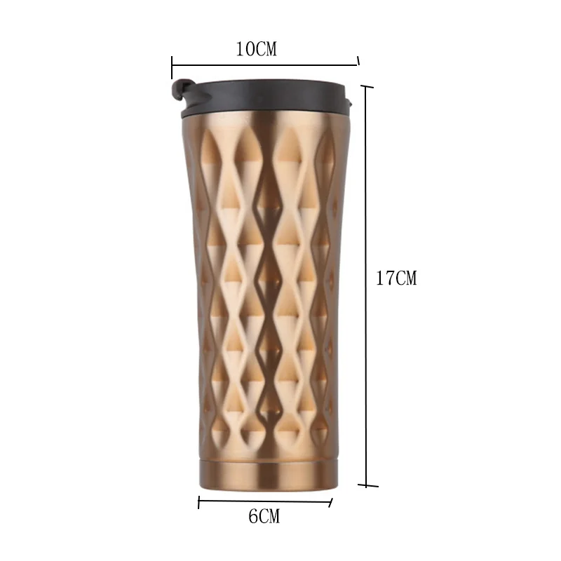 Термокружка 500 мл с двойными стенками вакуумные фляжки из нержавеющей стали