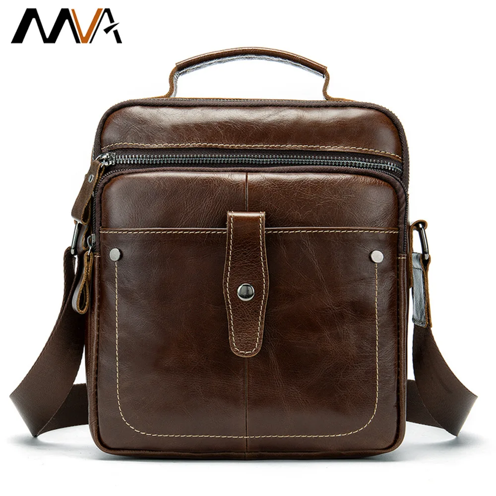 

New Leather Men's Messenger Bag Casual Vertical Large-capacity Medium Bag Outdoor One-shoulder Messenger Bag