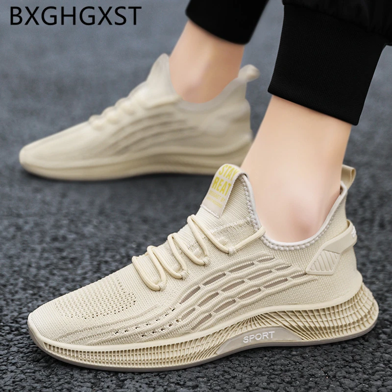 

Кроссовки мужские дышащие, повседневная теннисная обувь для бега, дизайнерские, белые, лето 2021