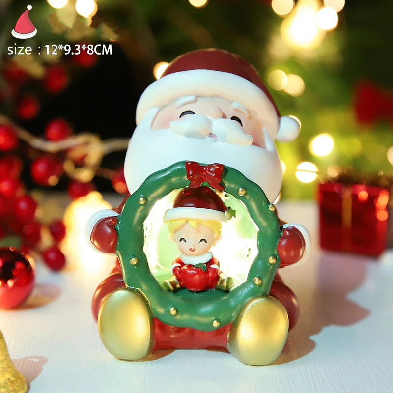 

Новый продукт, лампа-гирлянда в виде деда мороза, креативное украшение для комнаты, спальни, маленькое украшение для дома