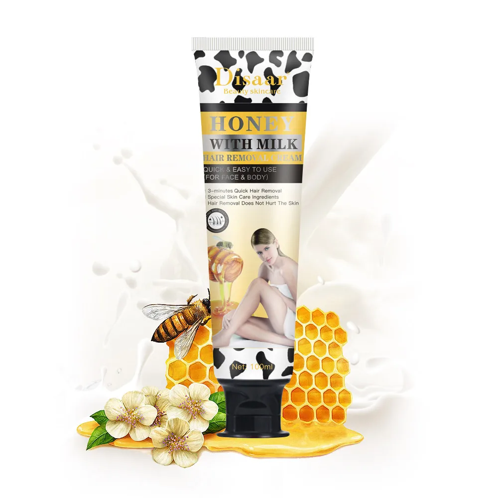 100 мл натуральный Мёд & Milk подмышки до бедра Arm крем для удаления волос без