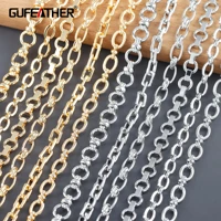 gufeather c265diy chain18k gold rhodium platedcopper metalpass reachnickel freediy bracelet necklacejewelry making1mlot