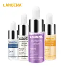 LANBENA черника + Гиалуроновая кислота + витамин С + Сыворотка против старения пятен отбеливание увлажняющий уход за кожей