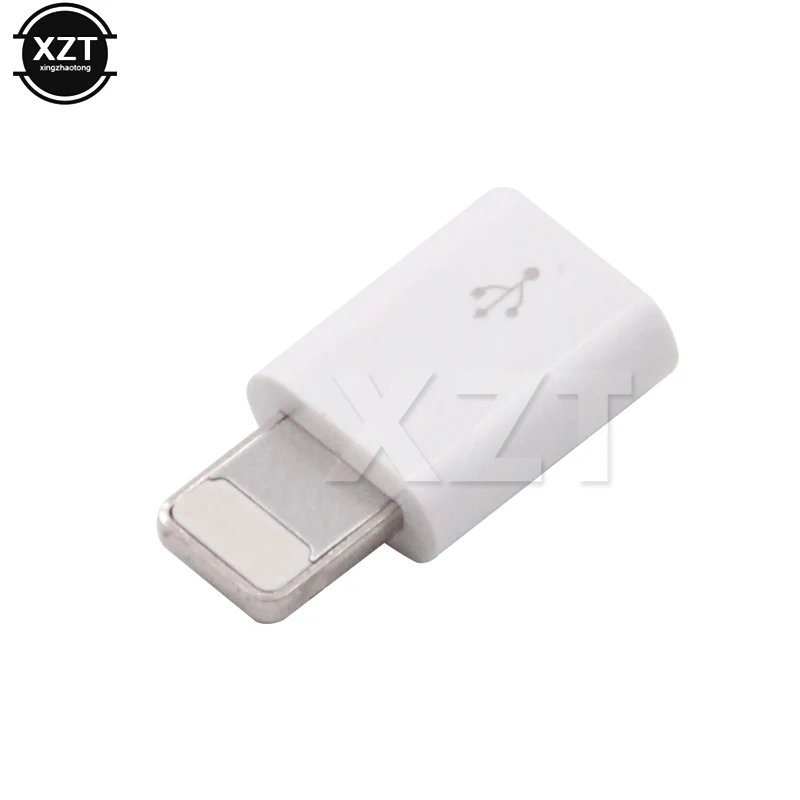 Мини Micro USB для освещения 8 Pin для Apple адаптер с брелоком для iphone X XS XR 8 7 Plus синхронизация зарядное устройство OTG конвертер