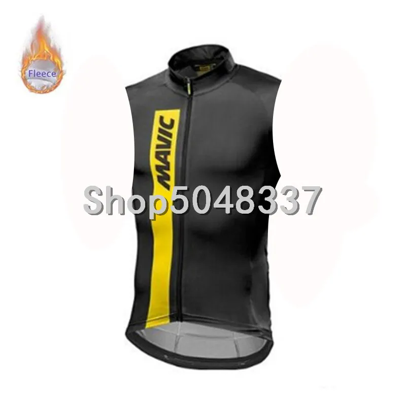 Mavic зимний термальный флис без рукавов Велоспорт Трикотажный жилет MTB велосипед
