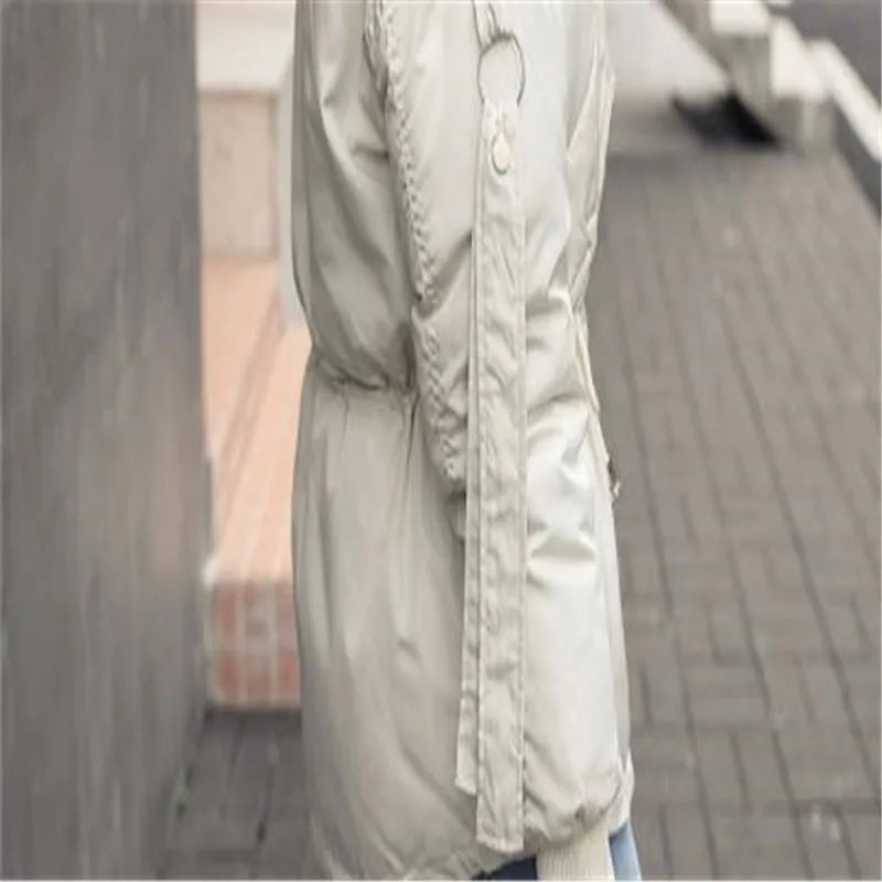 

2019 New Sweet Winter Women Jacket Cotton-Padded Coat Lady Slim Thick Hooded Large Fur Collar Parkas Female Warm Snow Wear M083