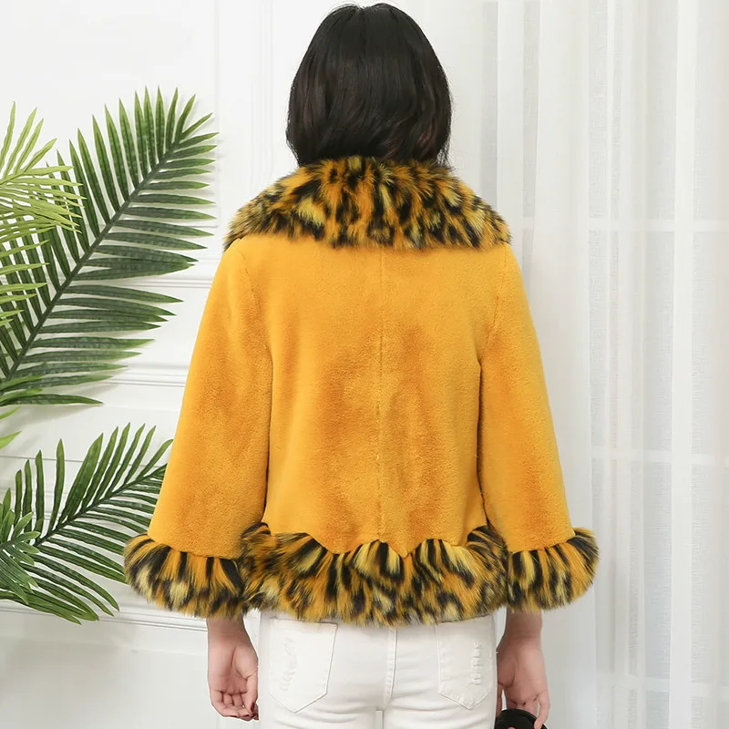 Пальто из искусственного лисьего меха Женская куртка осенне-зимнее пальто