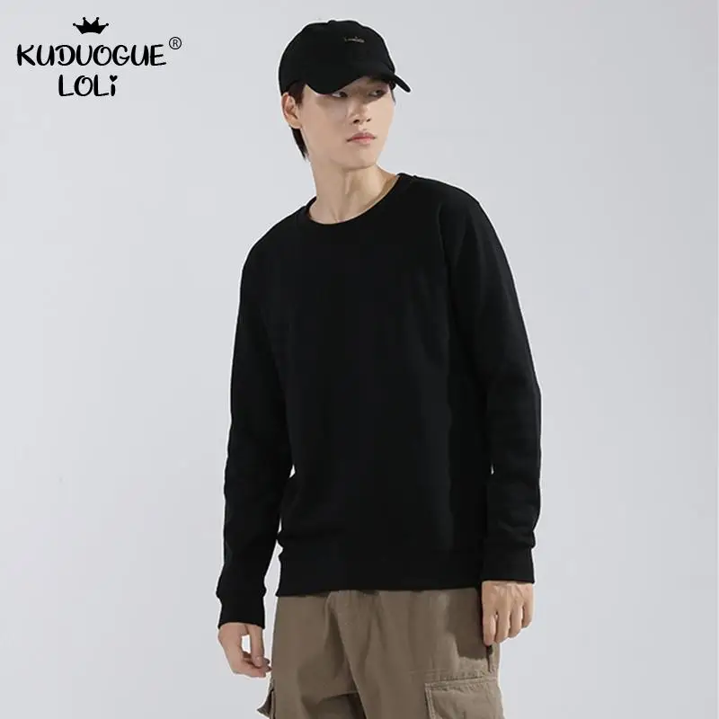 Хлопковые однотонные пуловеры махровая Вельветовая Повседневная Спортивная