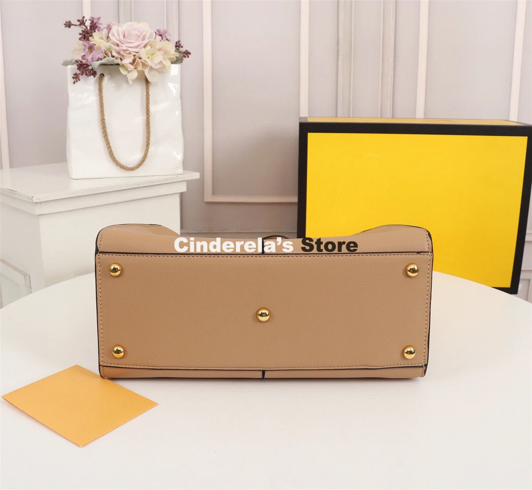 

2021 new Europe popular luxury bag 100% genuine leather handle bag elegant commuting daily large capacity woman's office bag