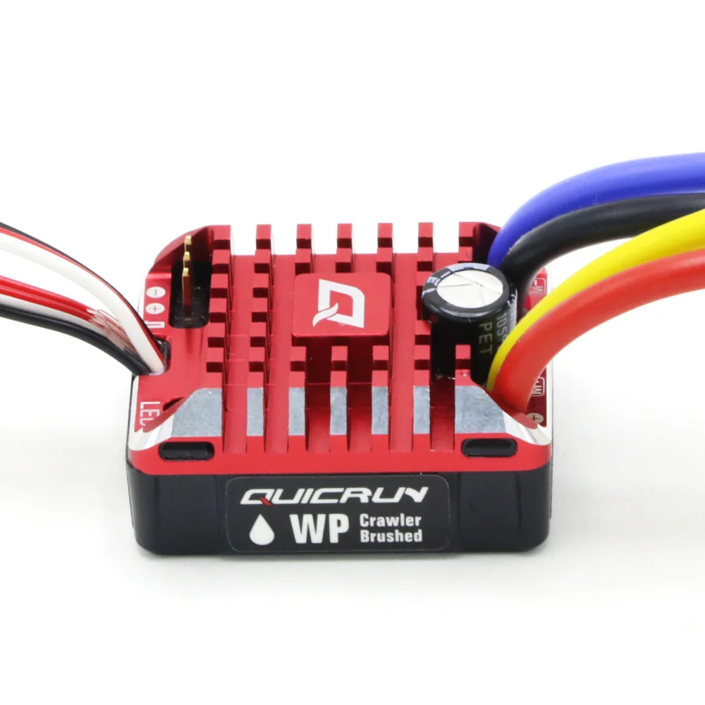 Hobbywing QuicRun WP 1080 гусеничный водонепроницаемый матовый ESC встроенный BEC 2-3S Lipo со светодиодный программной картой для 1/10 1/8 RC автомобилей