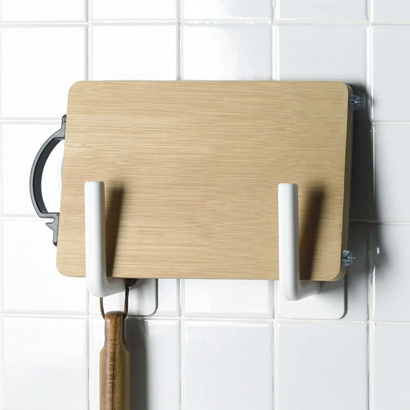 2Pcs/Set Storage Hook Kitchen Bathroom Shelf Dish Cutting Board Pot Cover Wall-Mounted Wall Rack Tool | Дом и сад