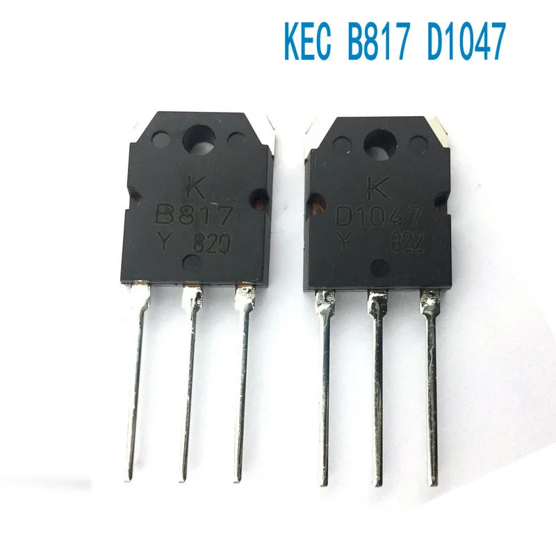 

Lusya 2pcs KEC B817 D1047 Audio Power Amplifiers Stereo Channels 100W Amplificador Diy Kit/ Finished Board 15-45V DC