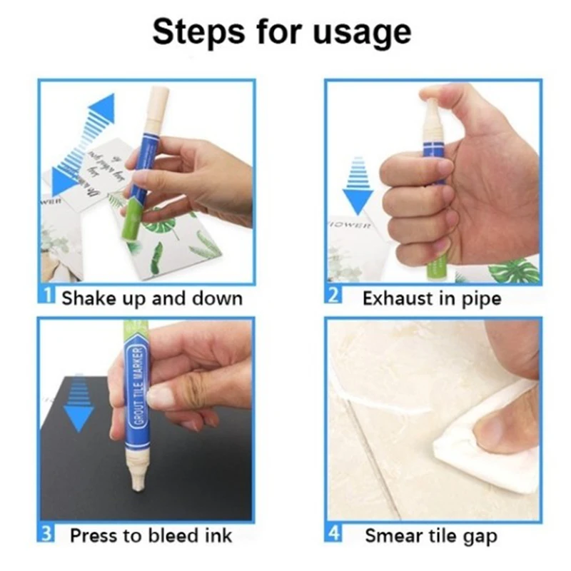 

Tile beauty sewing pen bathroom waterproof floor tile gap decontamination pen