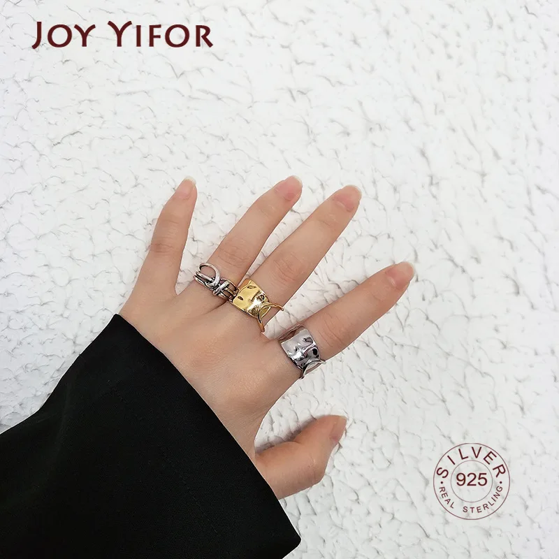 

Кольцо женское из серебра 925 пробы, минималистское, с полым узлом, ручной работы, в стиле панк