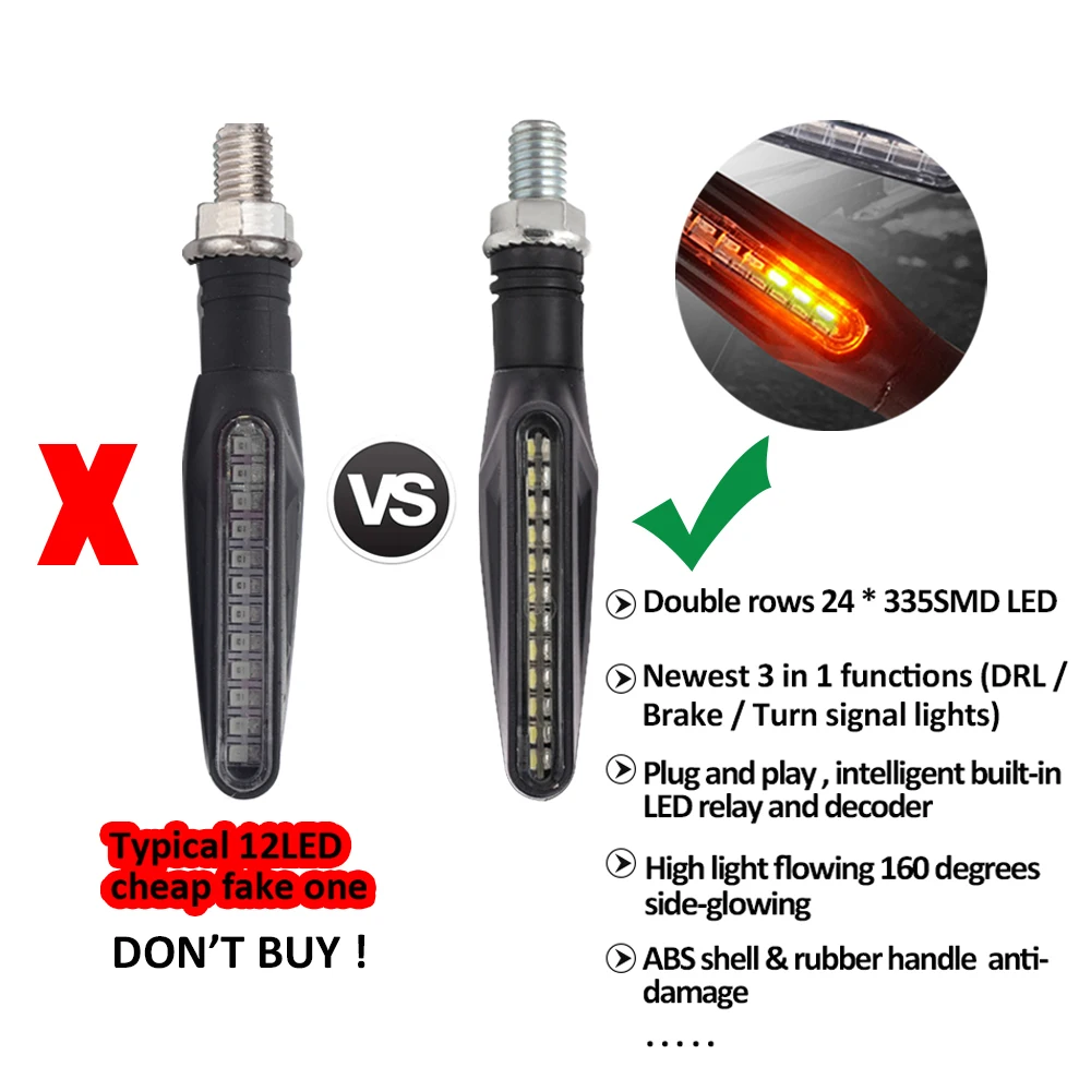 Аксессуары для мотоциклов поворотники стоп мото задние фонари струящийся