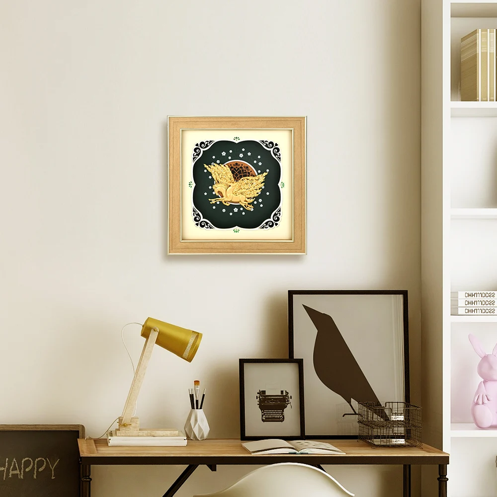 Креативные современные картины в рамке художественные с изображением лошади для