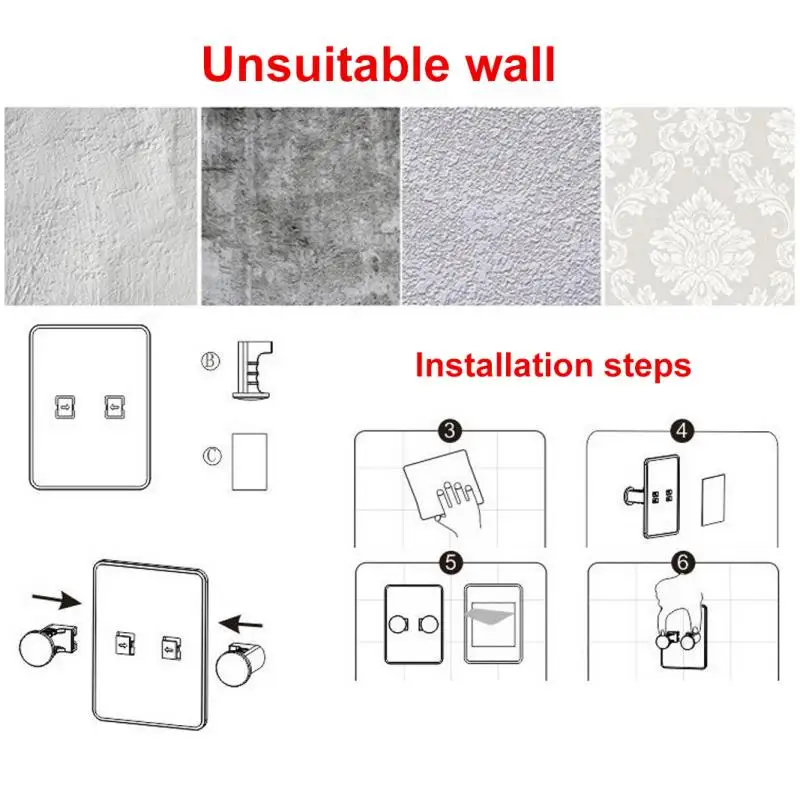 Водонепроницаемый держатель для бритвы настенный Многофункциональная вешалка