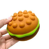 2022 new design popular game kid girl funny push bubble silicone stress ball pop fidget hamburger toys
