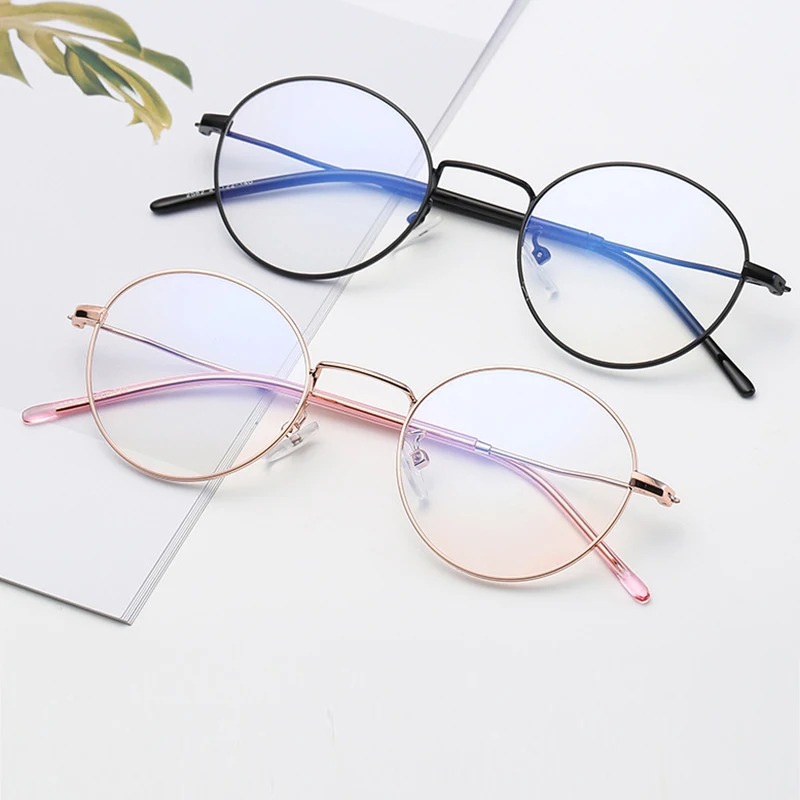2018 Новые дизайнерские женские очки оптические оправы металлические круглые