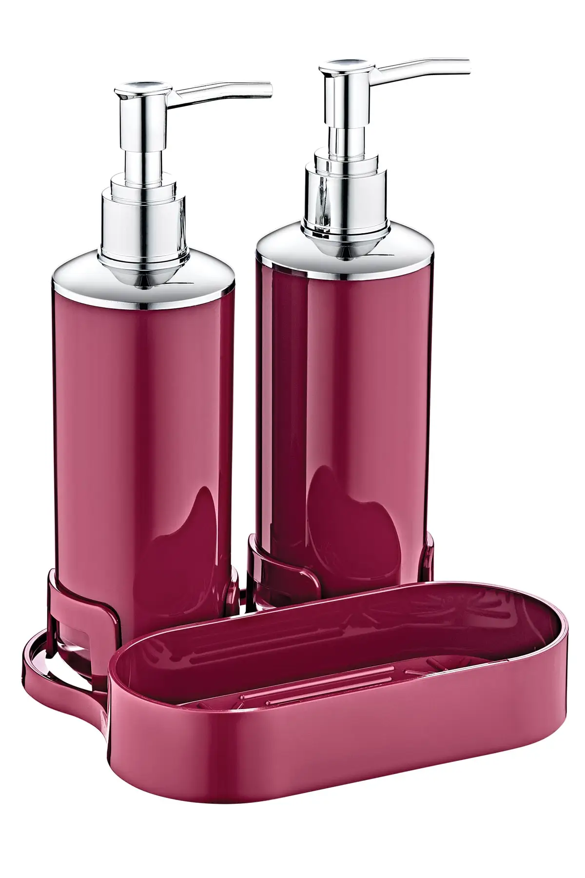 

New Fashion Double Liquid Soap Dispenser Kitchen And Bathroom Set With Sponge Organizer Aesthetic Design Kitchen Accessory