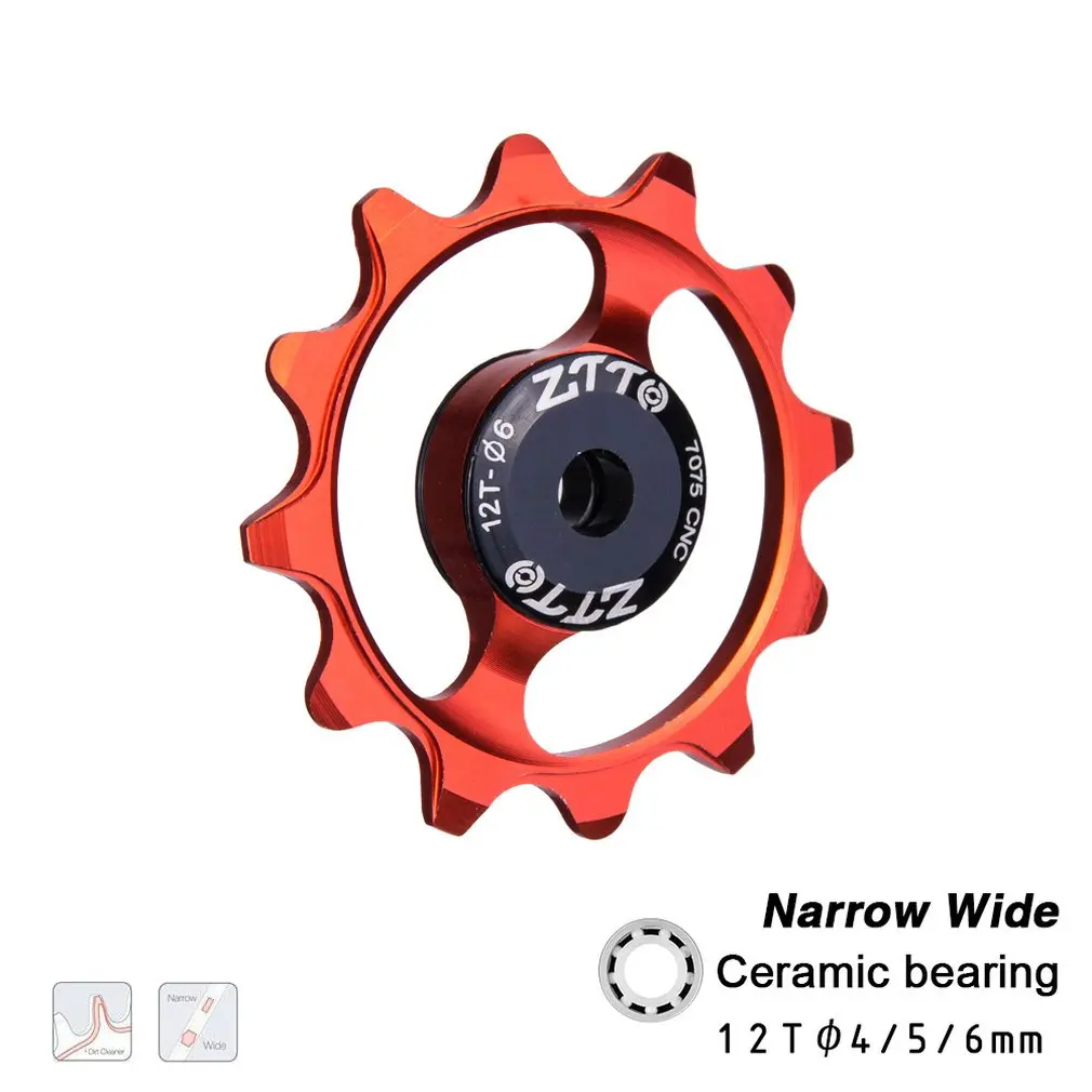 ZTTO 12T MTB велосипедный задний переключатель узкий широкий жокейный колесный