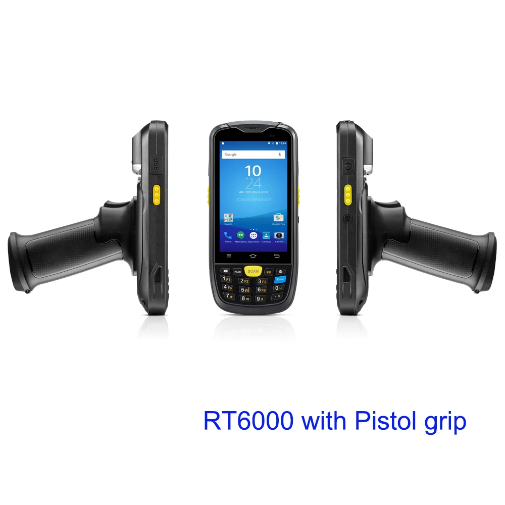 4G Портативный КПК Android 6 0 POS терминал сенсорный экран 2D сканер штрих-кода