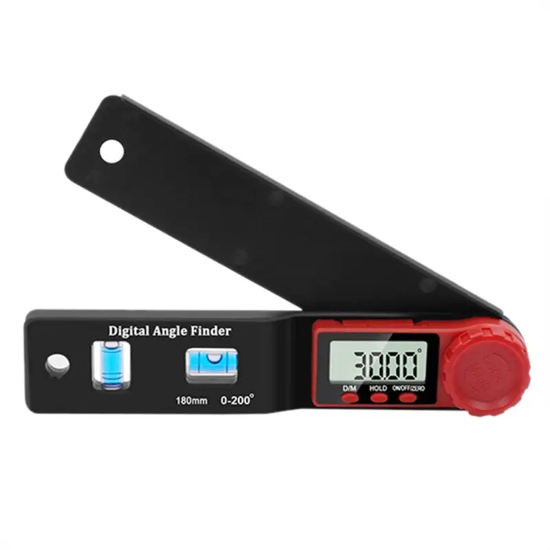 

180mm Angle Ruler Inclinometer Bubble Level Goniometer Protractor Angle Finder K9FA