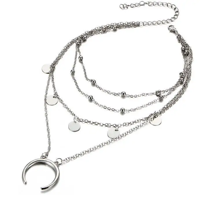 

Street Charm Copper Heart Multilayer Clavicle Necklace