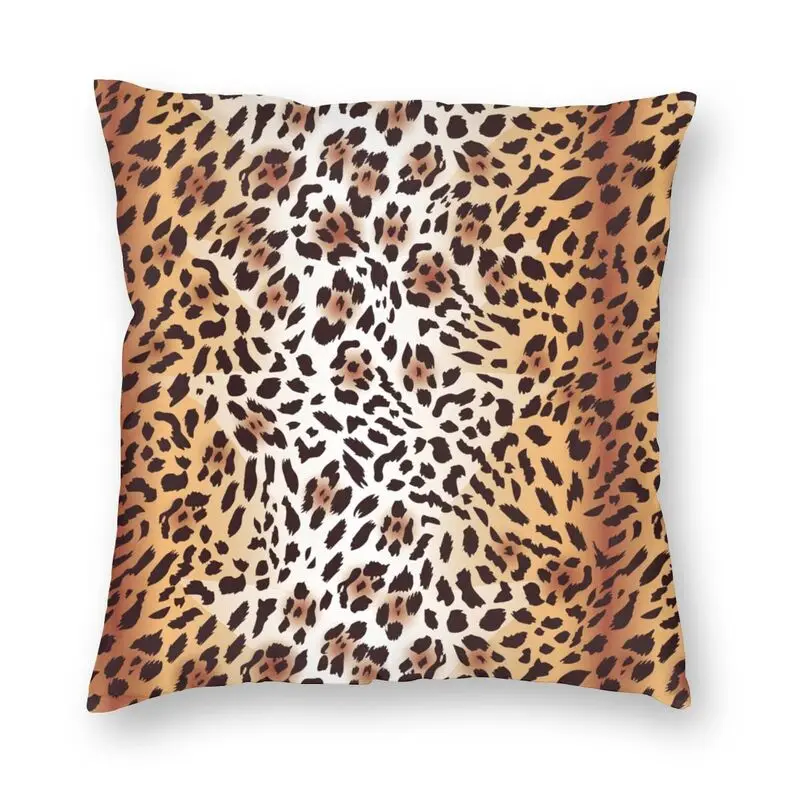 

Леопардовая кожа 40x40 см домашний Декор 3D печать текстура пятна сексуальный плед Подушка Чехол для дивана две стороны гостиная