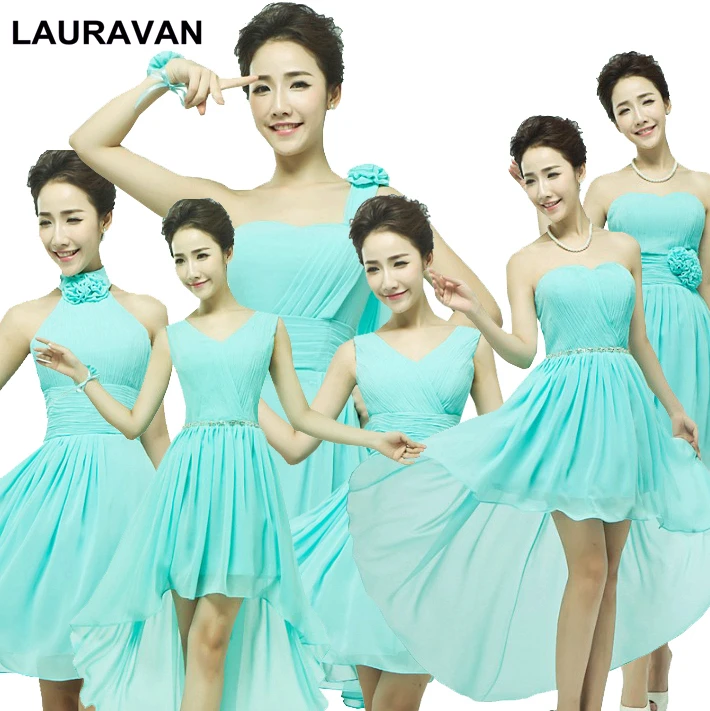 Женское шифоновое платье мятно-голубого цвета размер 8 летнее размера плюс |