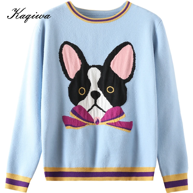 Роскошный брендовый дизайнерский вязаный пуловер повседневный корейский свитер