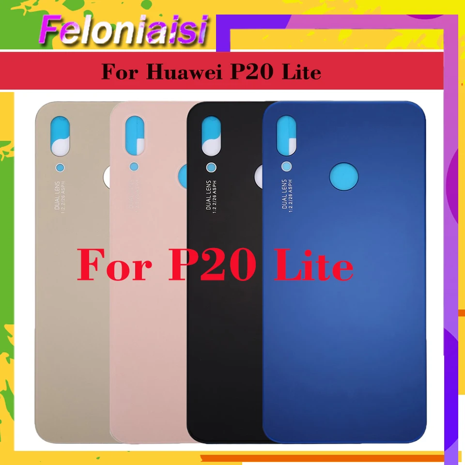 Для Huawei P20 Lite nova 3e ANE AL00 TL00 LX1 задняя крышка батарейного отсека панель|Корпусы и