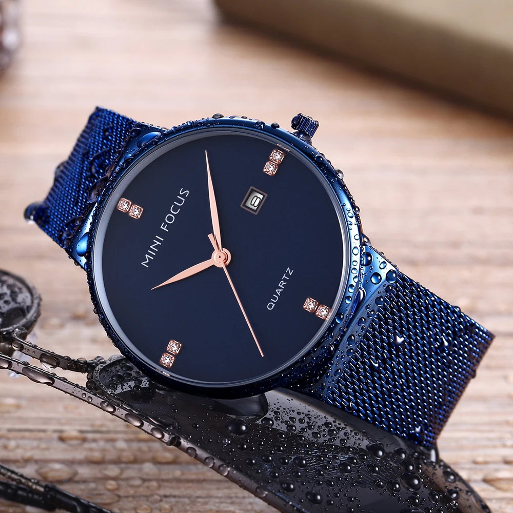 Часы наручные MINI FOCUS Мужские кварцевые модные роскошные брендовые