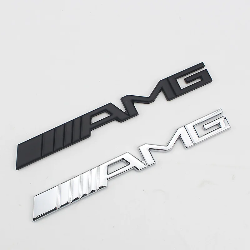 AMG логотип автомобиля подходит для Mercedes Benz модифицированный цинковый сплав задняя маркировка металла 3D стерео маркировка