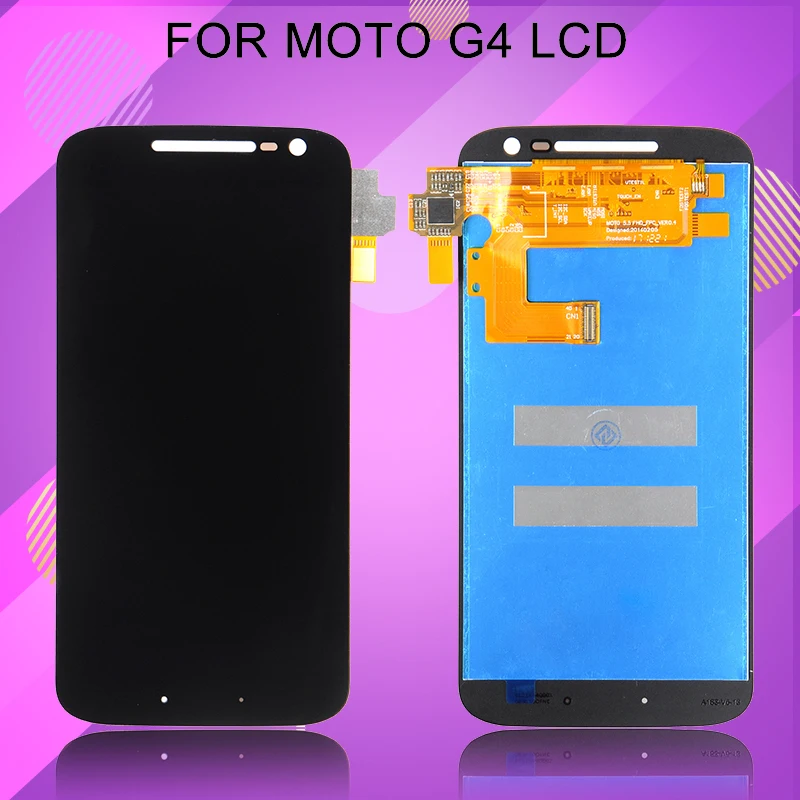 Catteny 5 дюйма для Moto G4 дисплей с сенсорной панелью дигитайзер в сборе XT1620 XT1625 экран