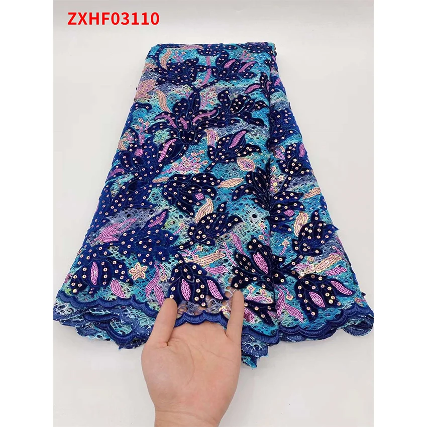 Фототкань изысканная нигерийская Женская тюль Экологически чистая швейная