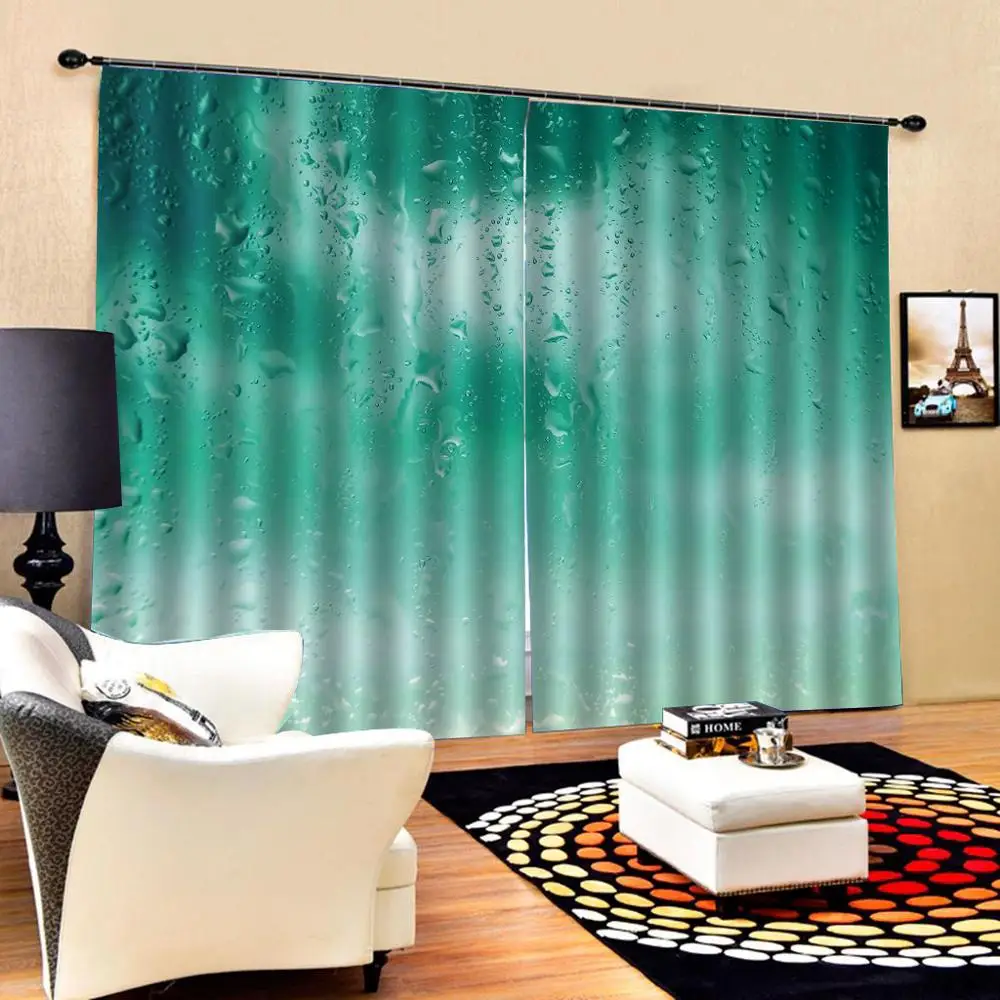 Приморская волна пейзаж окно занавеска цифровая печать для гостиной спальни