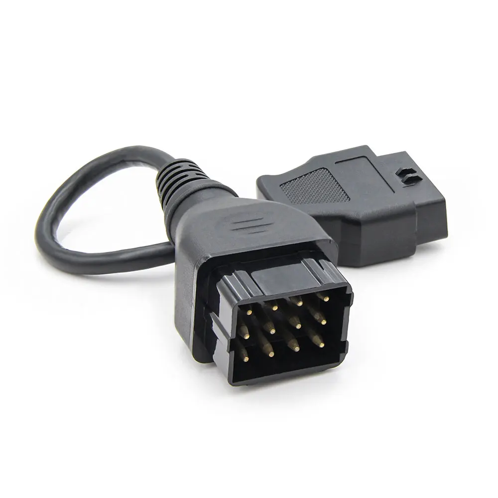 Высококачественный кабель OBD 12pin дизельный для renault Male OBD2 16Pin Female адаптер