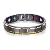 health magnetic bracelet male stainless steel wrist band magnetic bracelet men hand chain energy bracelets for men dropshipping