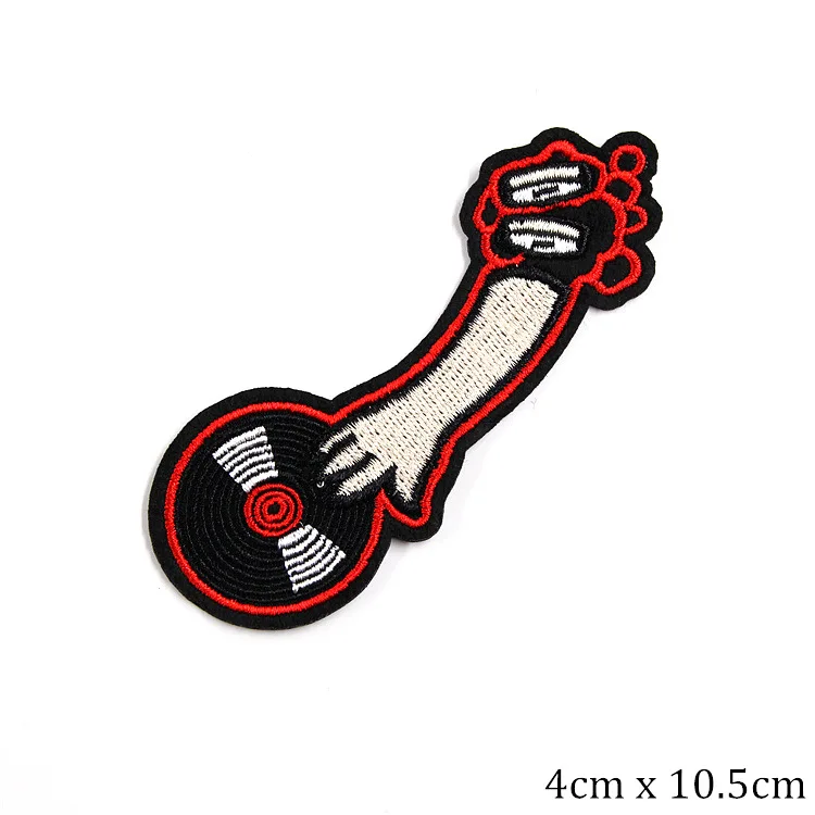 Винтажные нашивки для одежды в стиле панк полоску с утюгом значков наклейки на