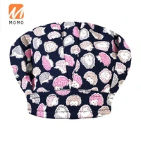 printing unisex work caps cooking accessories hats for long hair cotton multicolor adjustable elastic sweat towel supplies hats