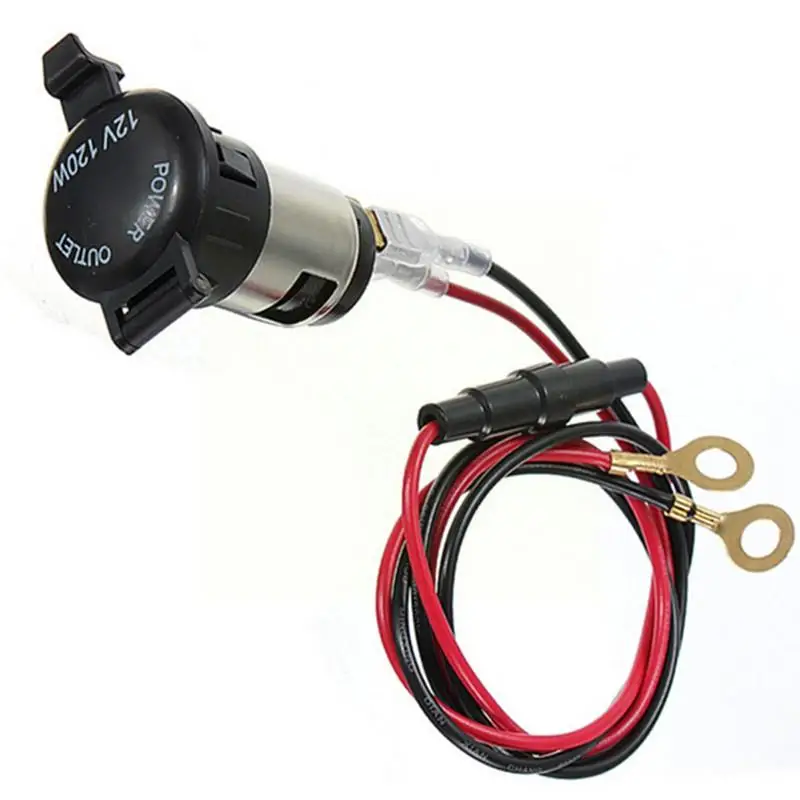 

12V Lighter Socket Plug Car Kit Cigarette Seat Power Fuse Universal Battery Adapter Socket Plug For Storage Outdoors Connec N6X6