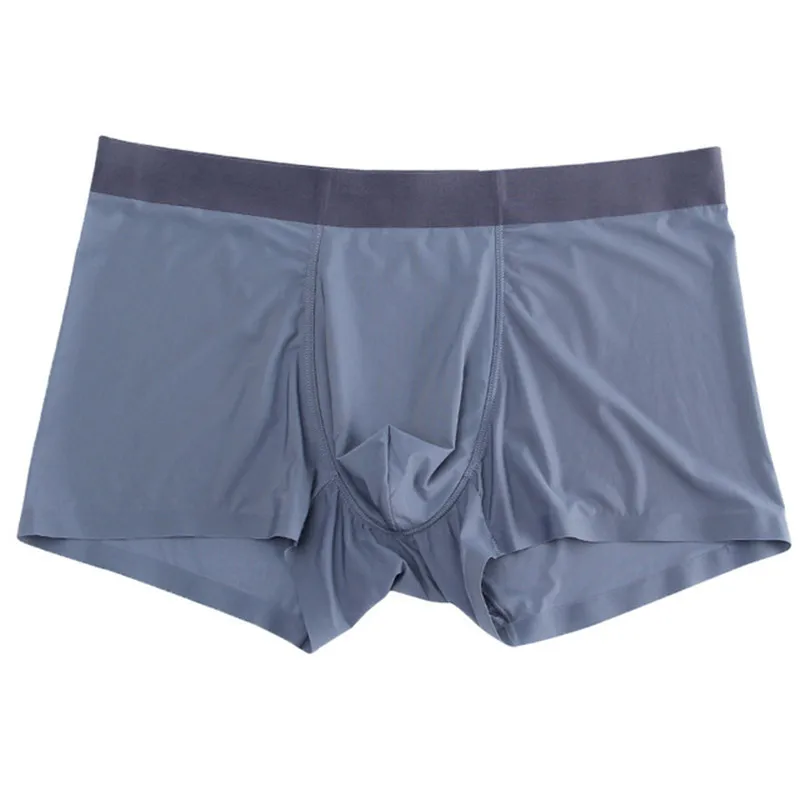 

70g Super Light And Ultra-Thin Mens Underpant Sexy Transparent Summer Ice Silk Boxer Shorts Male Upgraded Underwears