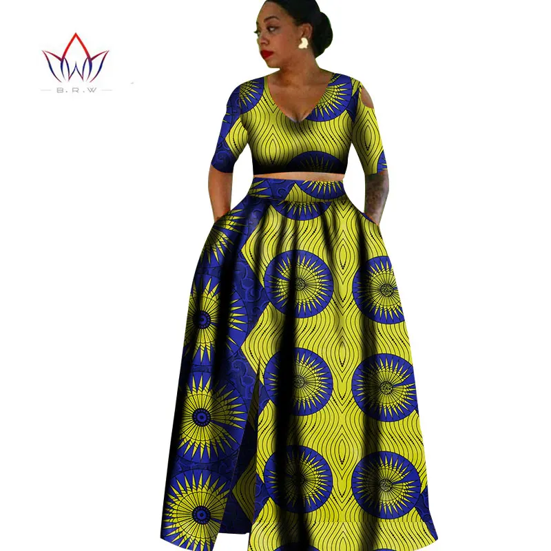 

women summer clothing 2021 African Africa wear Fashion Designs Dashiki Plus Size Women Clothing Two Piece Set WY861
