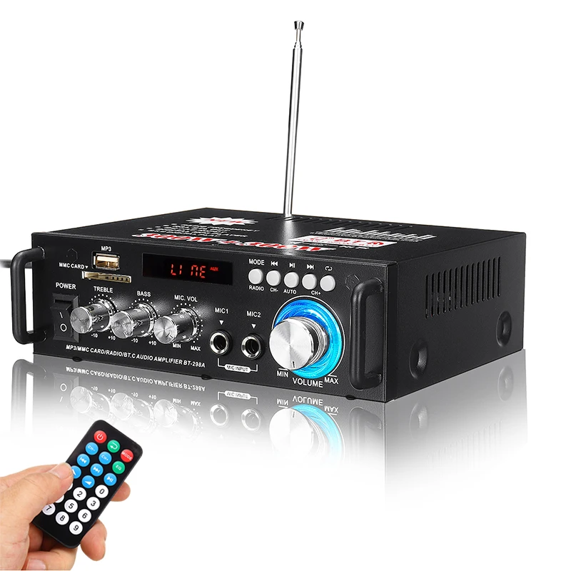 

600w 800W Home Amplifier HIFI USB FM Radio Car Audio Bluetooth Amplifiers Subwoofer Theater Sound System With Remote Control