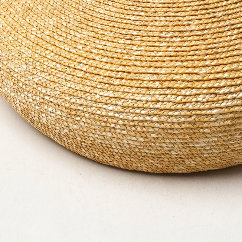 

japan DESIGN fine straw solid berets Summer Sun Hat Straw Beret Women Fashion Casual berets Catwalk Concave Shape Painter Hat