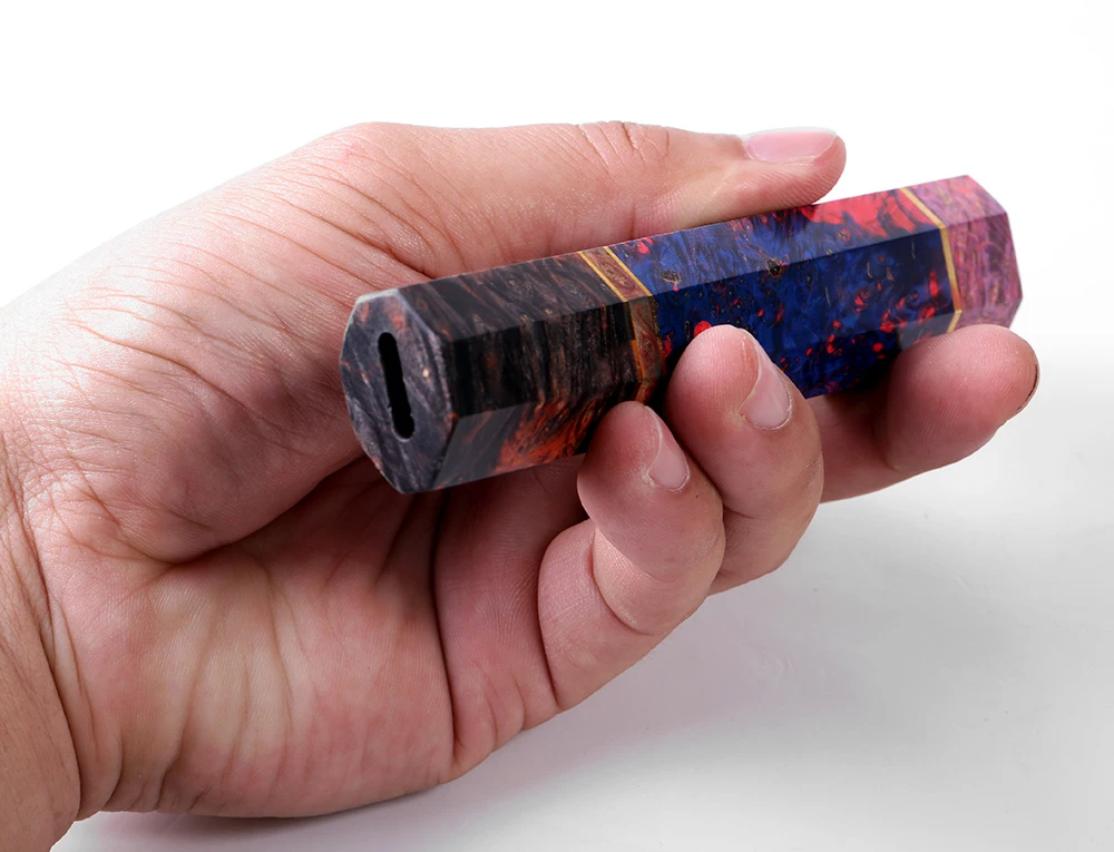 Зернистая деревянная ручка XITUO восьмиугольная ручное рукоделие сделай сам