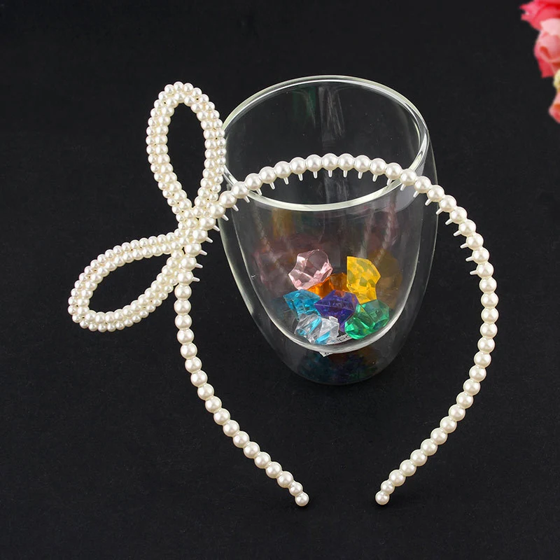 A pearl 12 шт./лот,, блестящий ободок для волос в виде единорога, повязка на голову, Яркий пластиковый ободок с ушками для женщин/девушек, вечерние украшения для волос, головные уборы - Цвет: A pearl