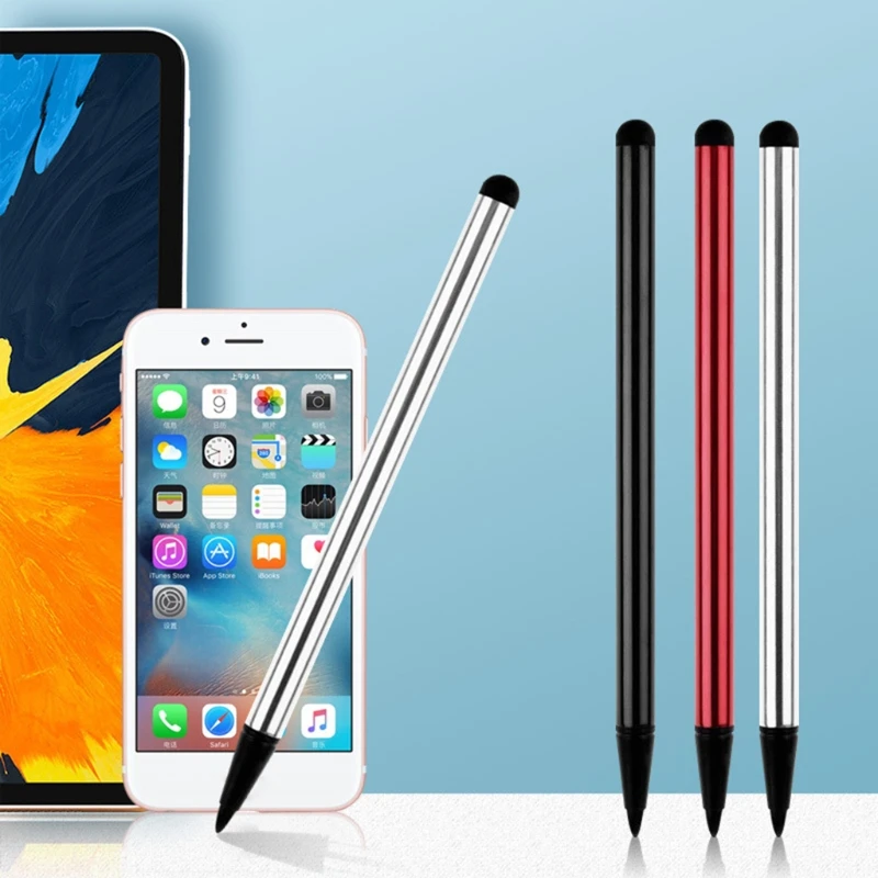 

Capacitive Resistive Stylus Pen Disc & Fiber Tip 2 in 1 Series High Sensitivity and Precision Universal Touch Screens