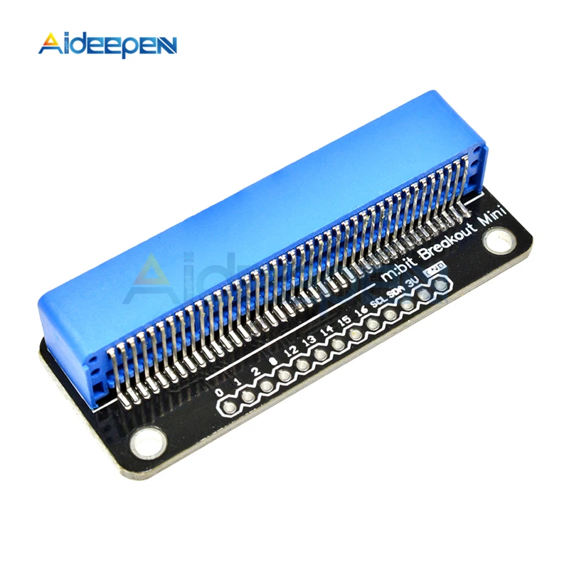 Мини Breakout модуль для Micro: bit BBC Microbit макетная плата Плата расширения адаптера - Цвет: Blue